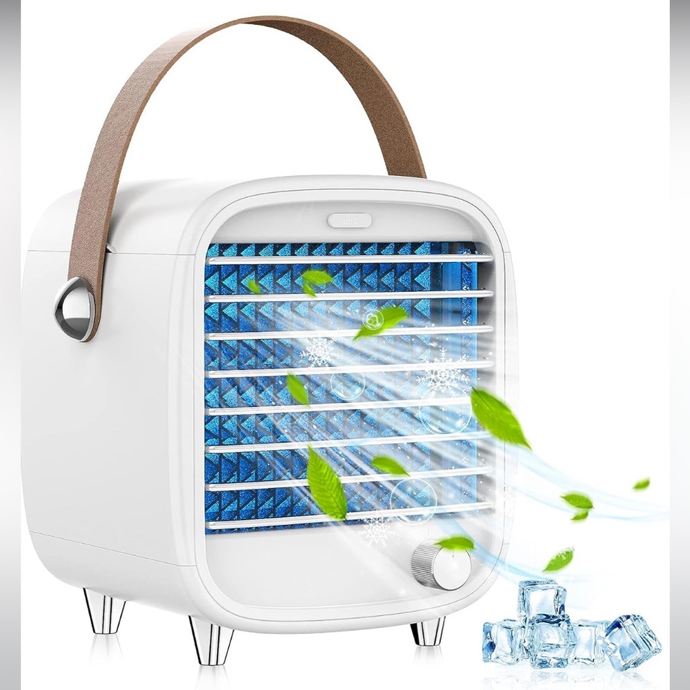 NIB SmartDevil Portable Air Cooler, Small USB Air Conditioner Fan Night Light